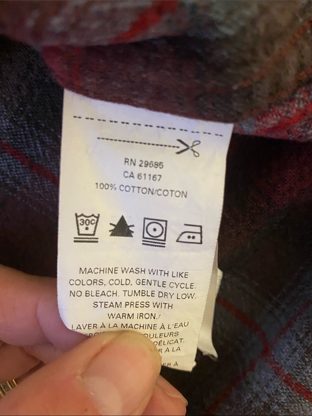 Pendleton Red and Brown Plaid Button-Up Shirt - Picture 9 of 9
